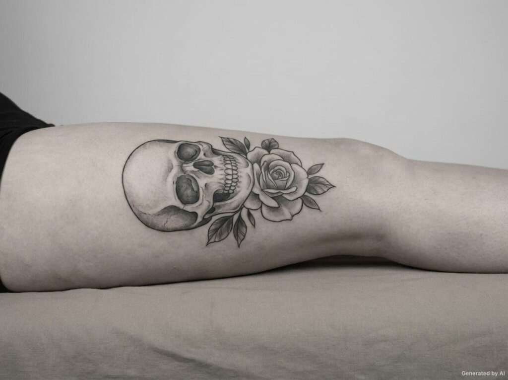 Temporary Ruler Tattoo Skull Tattoo Meaning: Symbolism, Ideas, Styles & Placement